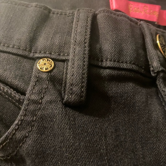 Lilly Puiltzer size 6 Classic Black Women's Jeans - Picture 7 of 16